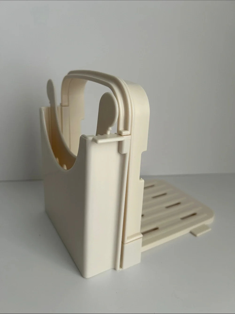 Cream Adjustable Plastic Bread Slicer Four width  - Home Organizer
